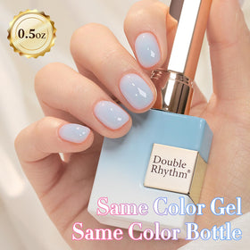 Double Rhythm Gel Polish 15ml Blue-A1624 with UV lamp
