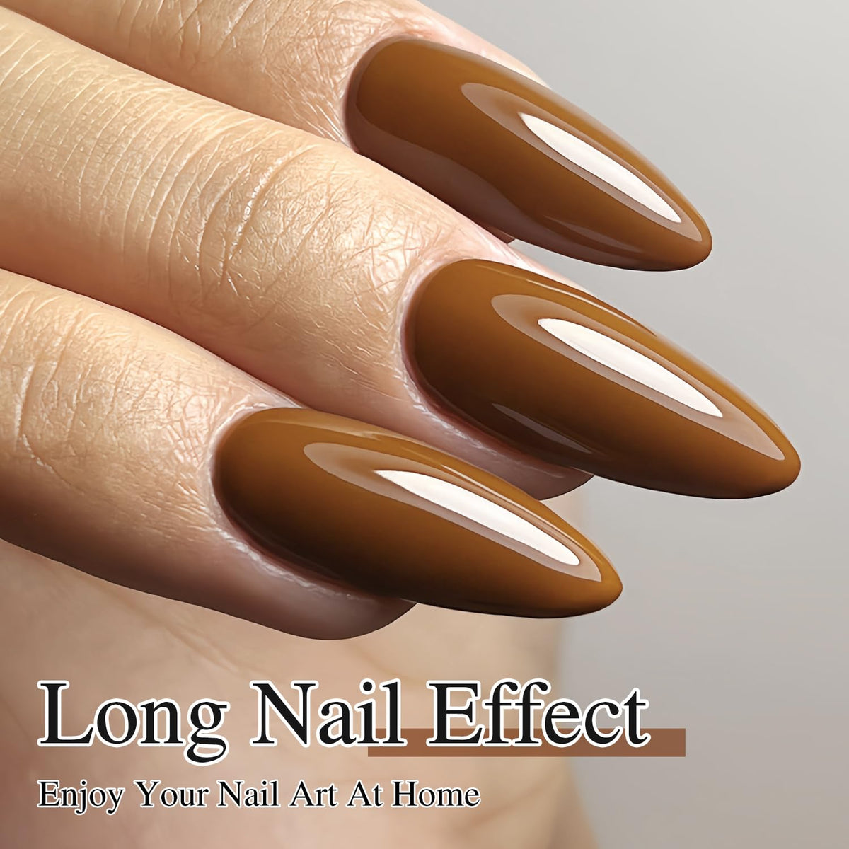 Double Rhythm Gel Polish 15ML Brown-A1444 with UV lamp