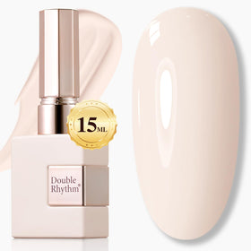 Double Rhythm Gel Polish 15ML Cream White A1480 front view