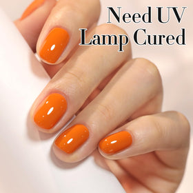 Double Rhythm Gel Polish 15ML Deep Ginger Yellow in packaging