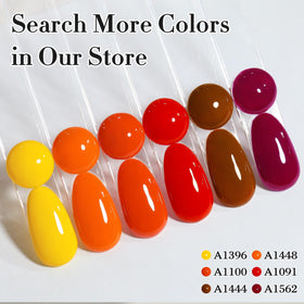 Double Rhythm Gel Polish 15ML Deep Ginger Yellow with nail art tools
