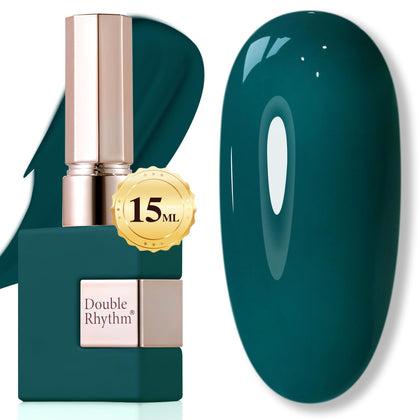Double Rhythm Gel Polish 15ML Green-A1459 front view