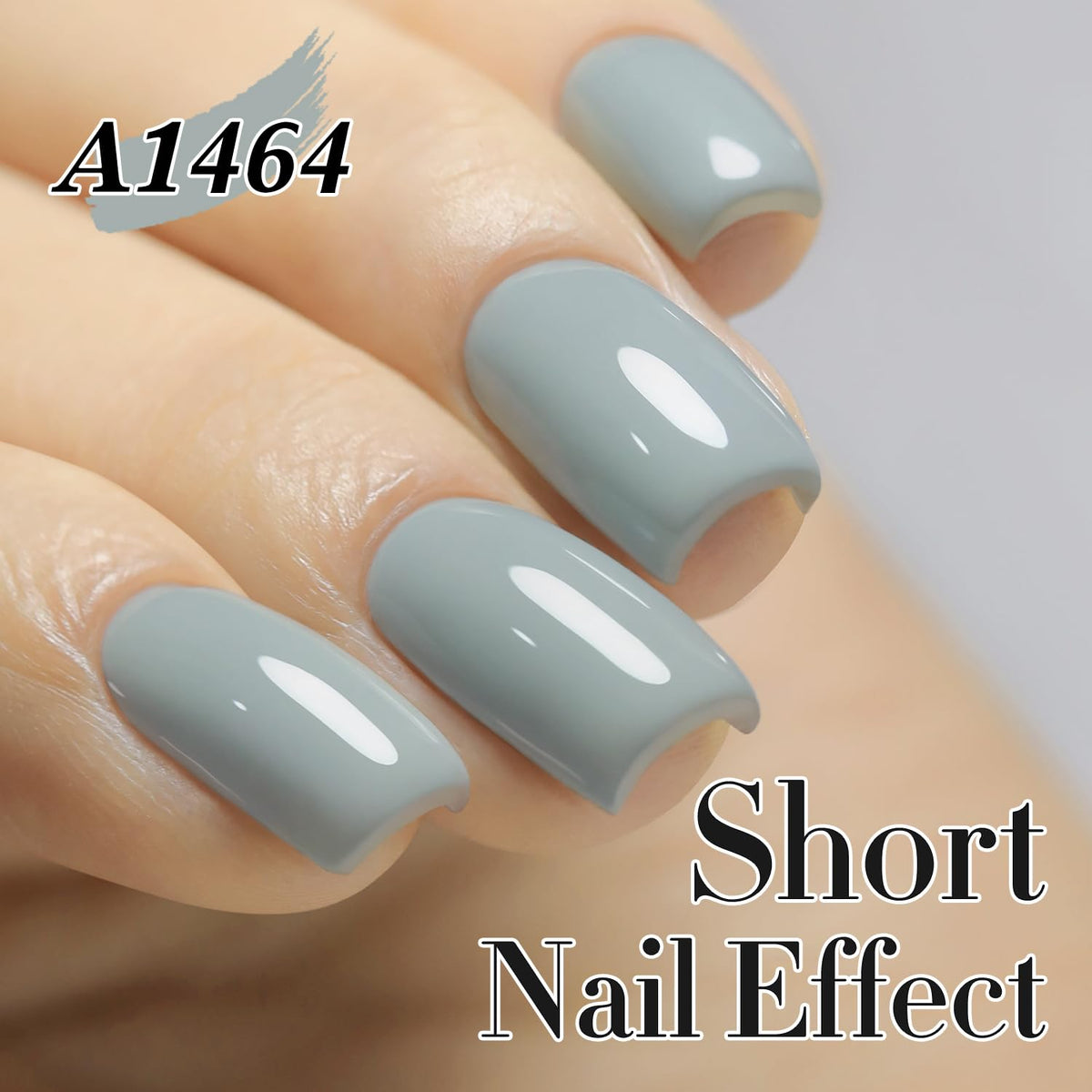 Double Rhythm Gel Polish 15ML Milky Gray bottle side view
