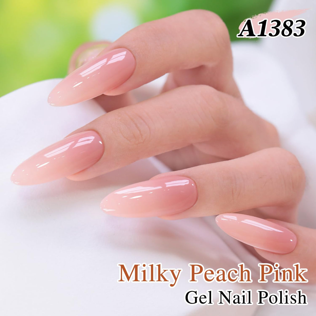Double Rhythm Gel Polish 15ml Milky Peach Pink packaging