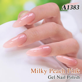 Double Rhythm Gel Polish 15ml Milky Peach Pink packaging