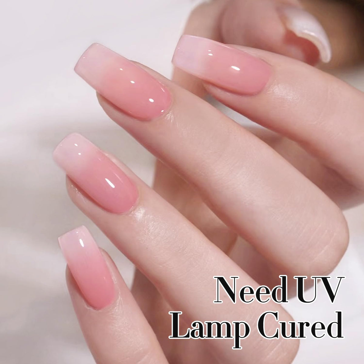 Double Rhythm Gel Polish 15ml Milky Pink bottle with label