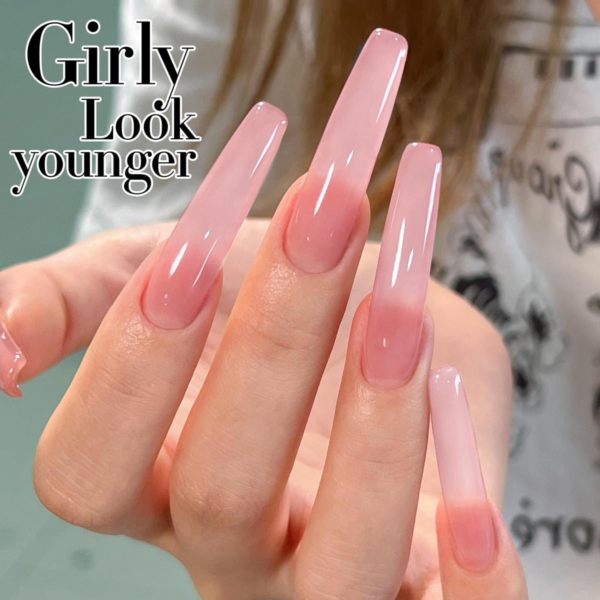 Double Rhythm Gel Polish 15ml Milky Pink packaging