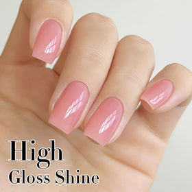 Double Rhythm Gel Polish 15ml Milky Pink swatch on nail