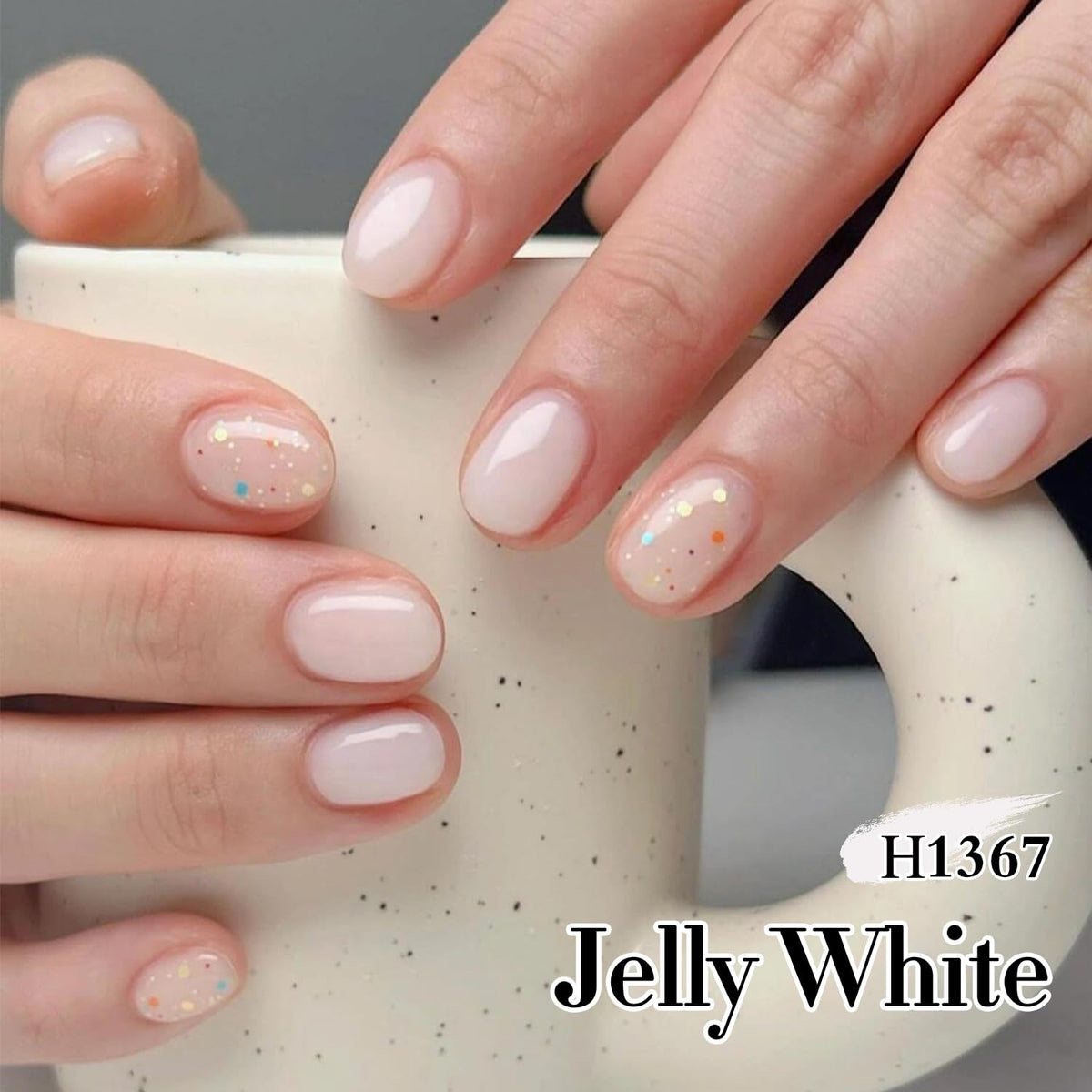 Double Rhythm Gel Polish 15ml Milky White in packaging