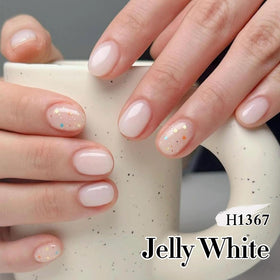 Double Rhythm Gel Polish 15ml Milky White in packaging