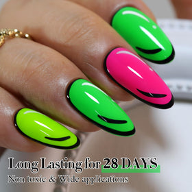 Double Rhythm Gel Polish 15ML Neon Glow Green A1421 packaging