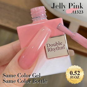 Double Rhythm Gel Polish 15ml Pink Clear with UV lamp