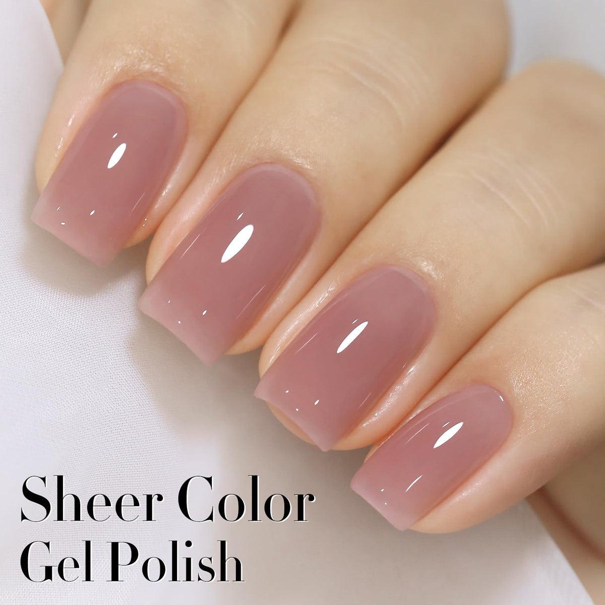 Double Rhythm Gel Polish 15ml Pink Lilac applied on nails