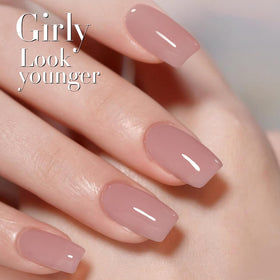 Double Rhythm Gel Polish 15ml Pink Lilac with UV lamp