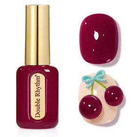 Double Rhythm Gel Polish 15ml Purple Red-H1562 front view