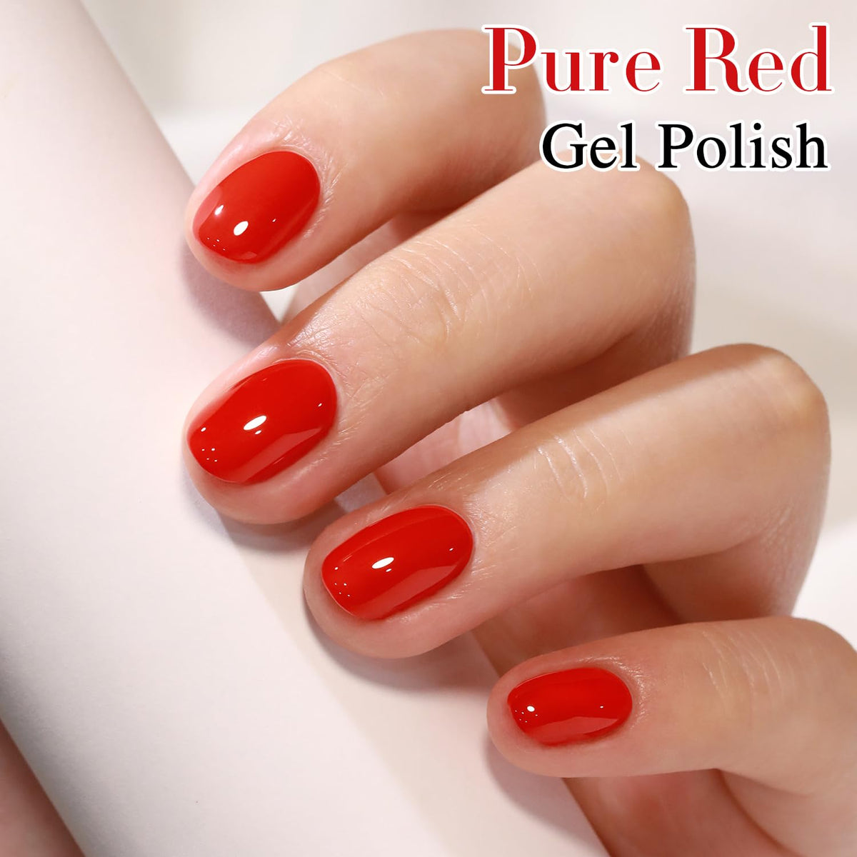 Double Rhythm Gel Polish 15ml Red-H1091 with UV lamp setup