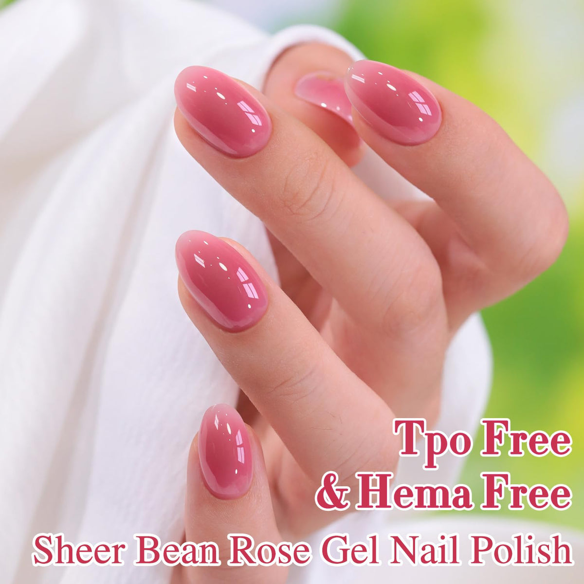 Double Rhythm Gel Polish 15ml Rose Pink bottle with brush