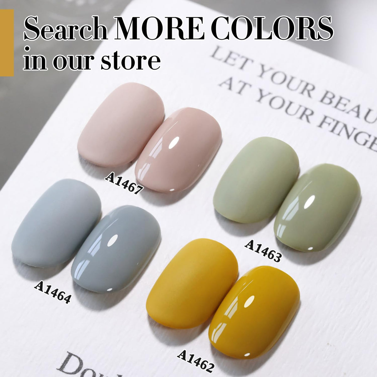 Double Rhythm Gel Polish 15ML Sage Yellow brush close-up