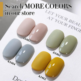 Double Rhythm Gel Polish 15ML Sage Yellow brush close-up