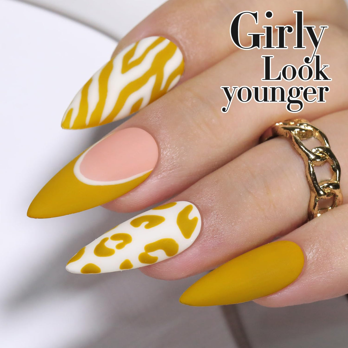 Double Rhythm Gel Polish 15ML Sage Yellow with nail care tools