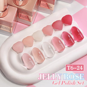 Double Rhythm Gel Polish application process with UV lamp