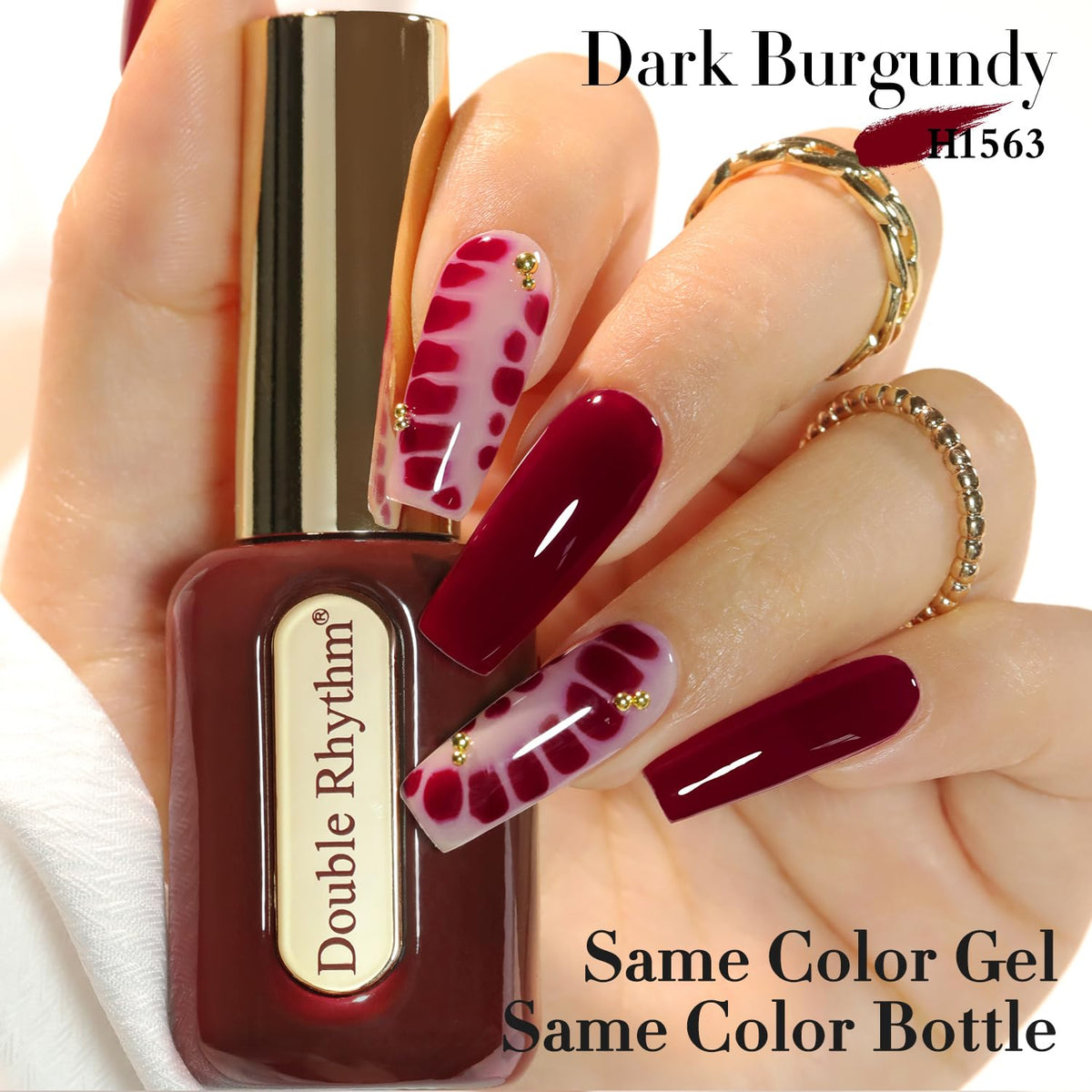 Double Rhythm Gel Polish applied on nails