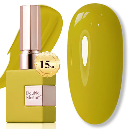 Double Rhythm Gel Polish Avocado Green 15ML front view