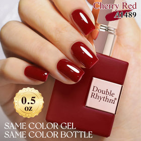 Double Rhythm gel polish bottle with UV lamp