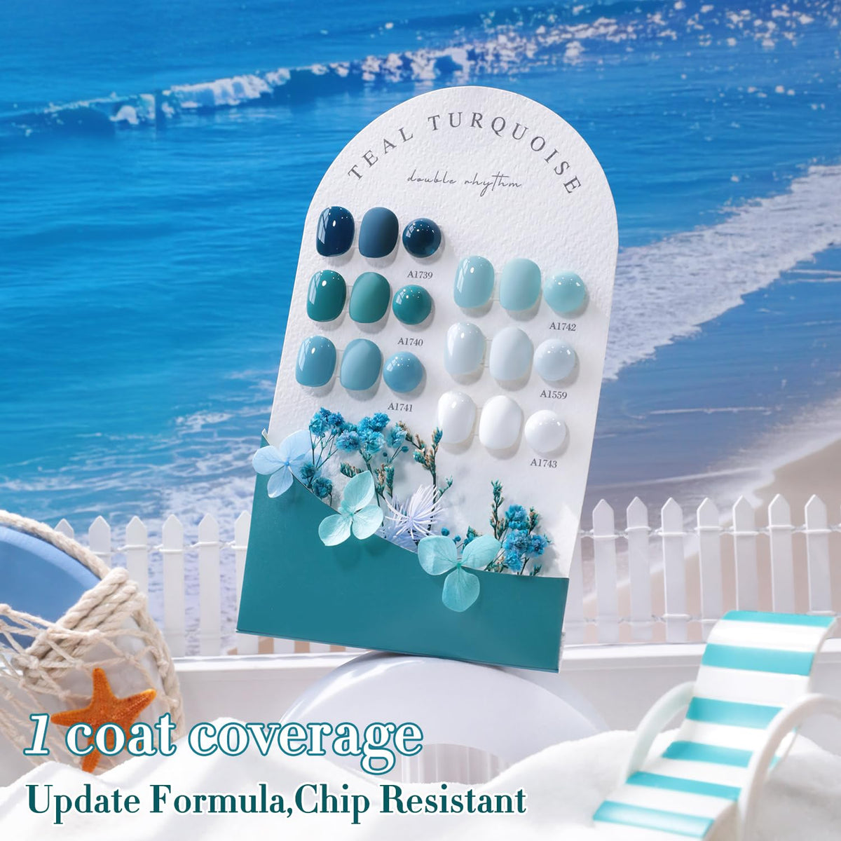 Double Rhythm Gel Polish bottles with base and top coat