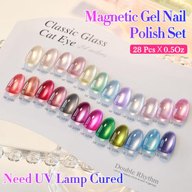 Double Rhythm gel polish bottles with top and base coat