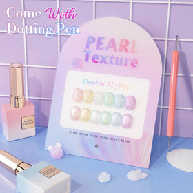 Double Rhythm Gel Polish bottles with UV lamp