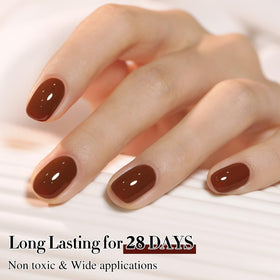 Double Rhythm Gel Polish Burgundy Brown 15ml packaging