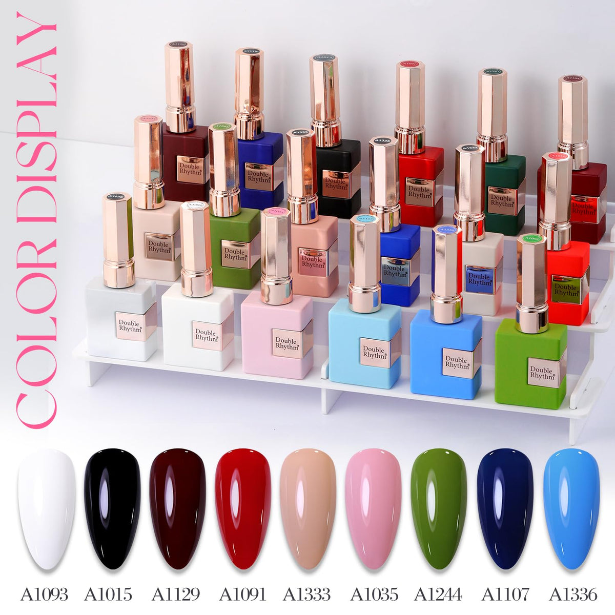 Double Rhythm Gel Polish Cherry Rose packaging