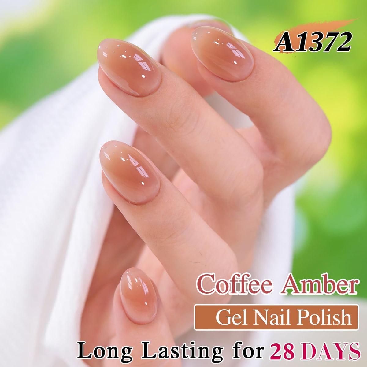 Double Rhythm Gel Polish Coffee Amber bottle with label