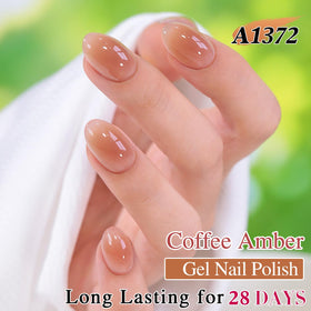 Double Rhythm Gel Polish Coffee Amber bottle with label