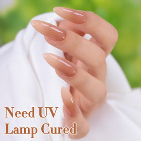 Double Rhythm Gel Polish Coffee Amber texture close-up