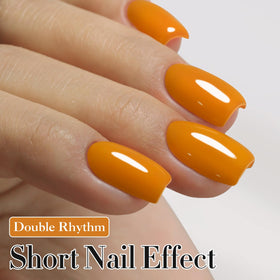 Double Rhythm Gel Polish Ginger Yellow 15ML bottle with cap