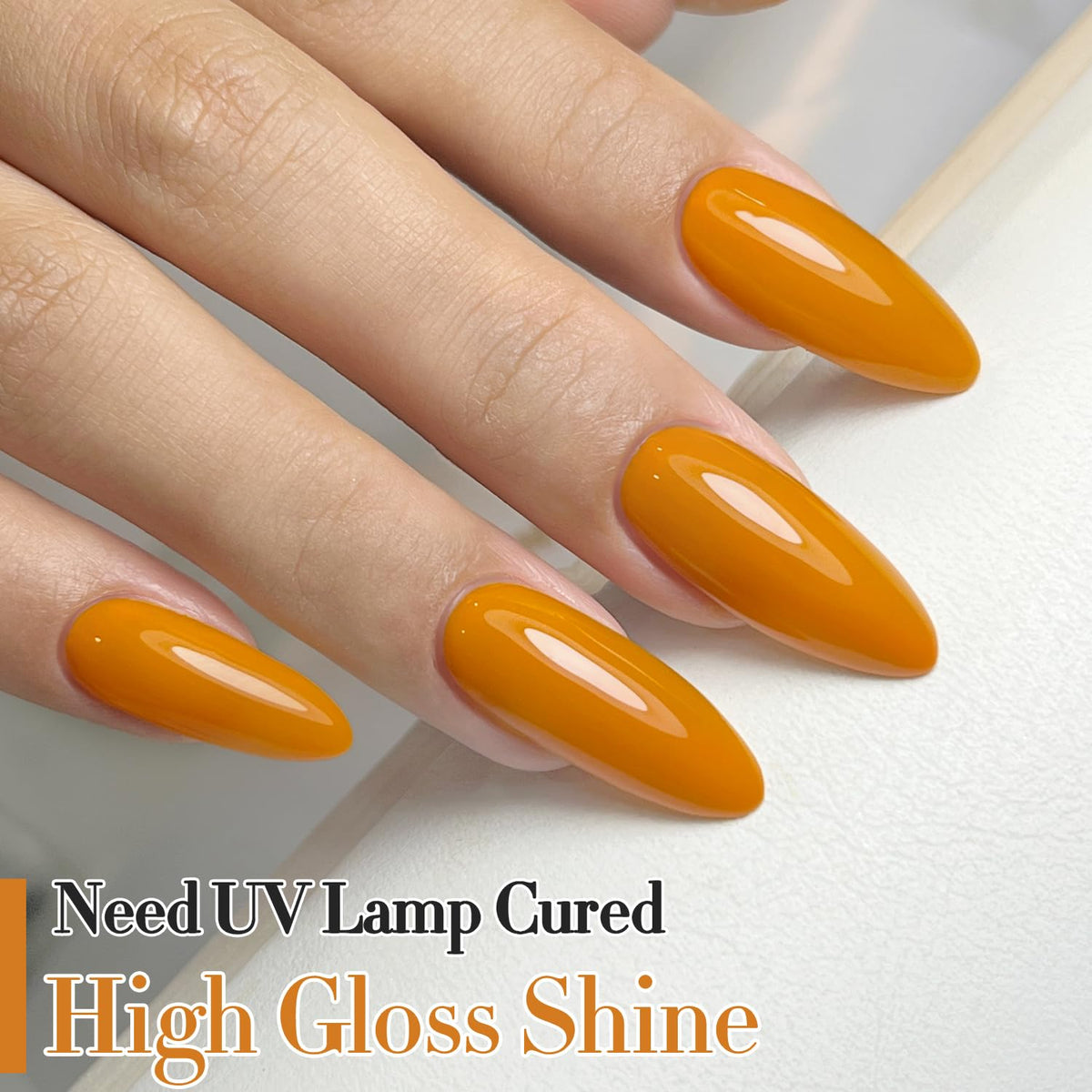 Double Rhythm Gel Polish Ginger Yellow 15ML close-up of bottle
