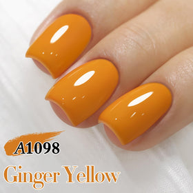 Double Rhythm Gel Polish Ginger Yellow 15ML with UV lamp