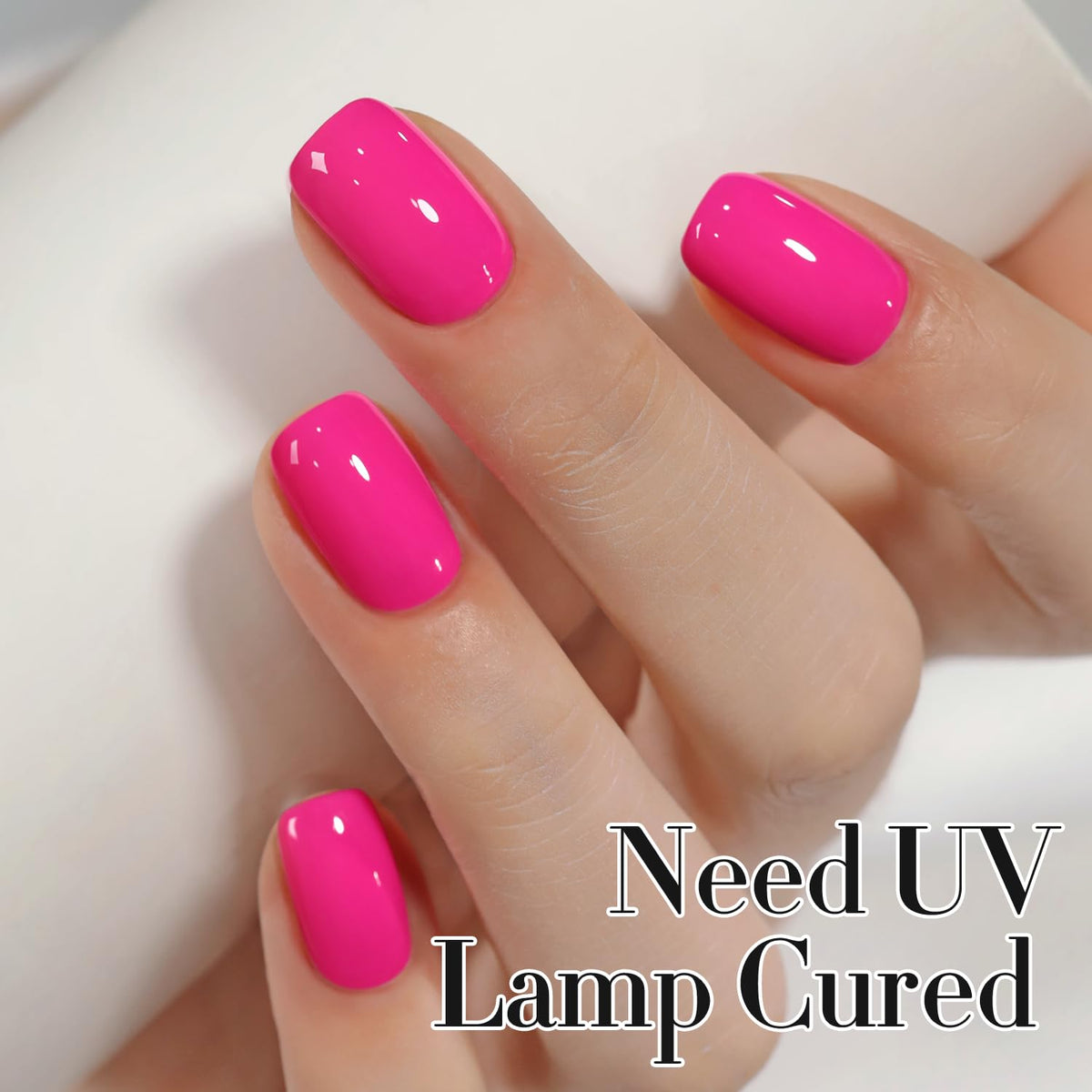 Double Rhythm Gel Polish Hot Pink 15ml with UV lamp