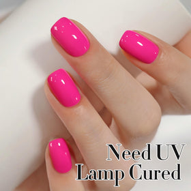 Double Rhythm Gel Polish Hot Pink 15ml with UV lamp