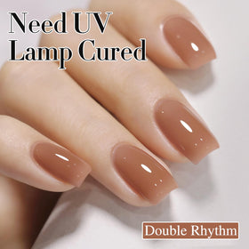 Double Rhythm Gel Polish Light Brown 15ml bottle with cap