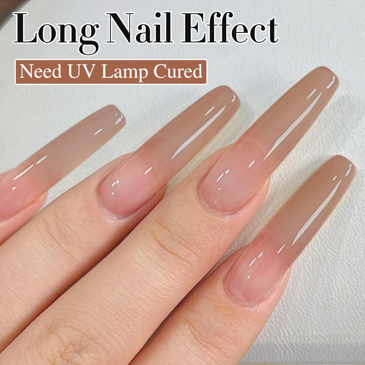Double Rhythm Gel Polish Light Brown 15ml packaging