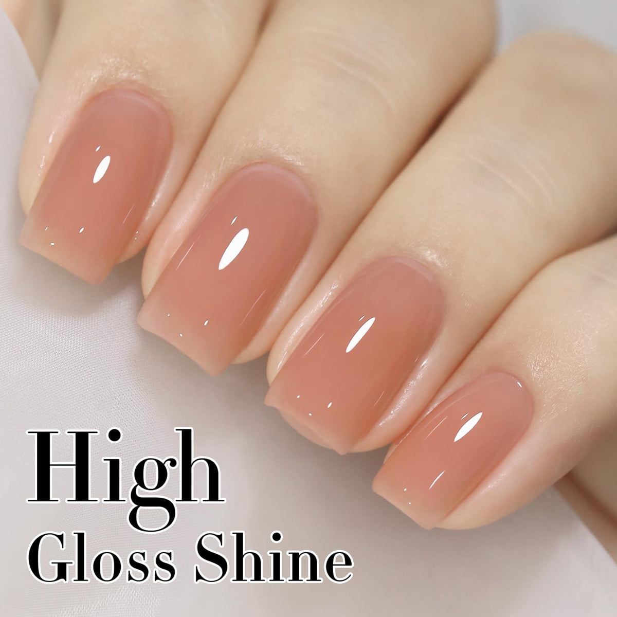 Double Rhythm Gel Polish Light Orange Pink 15ml bottle with nail art tools