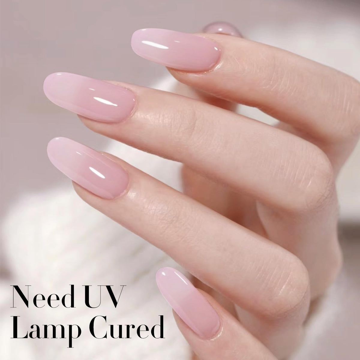 Double Rhythm Gel Polish Light Pink 15ml bottle with cap