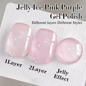 Double Rhythm Gel Polish Light Pink 15ml swatch