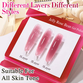 Double Rhythm Gel Polish Light Plum application on nails