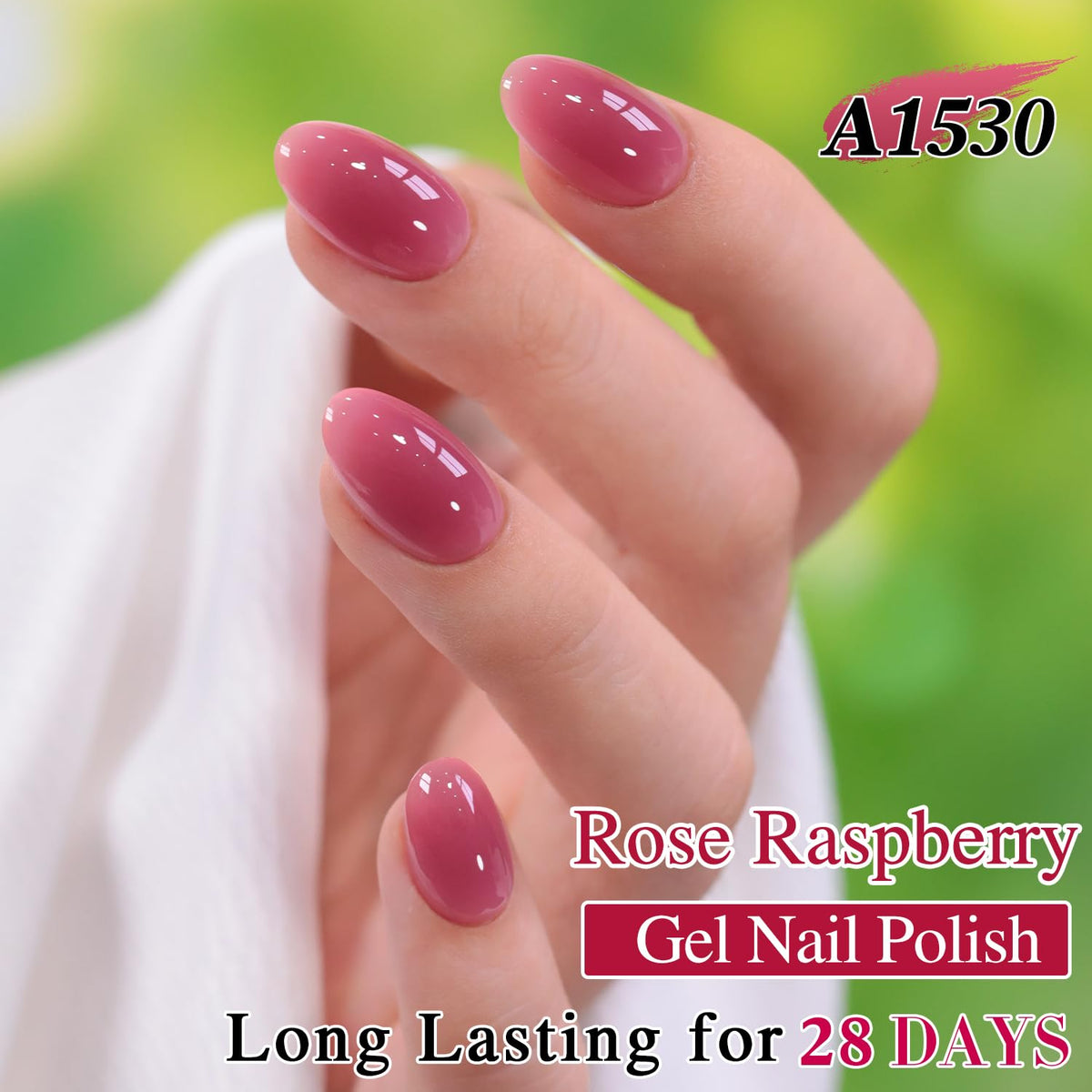 Double Rhythm Gel Polish Light Plum bottle with cap
