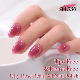 Double Rhythm Gel Polish Light Plum with nail art tools