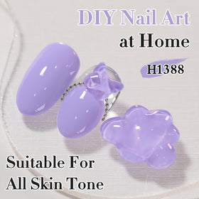 Double Rhythm Gel Polish Light Purple 15ml bottle with gold handle